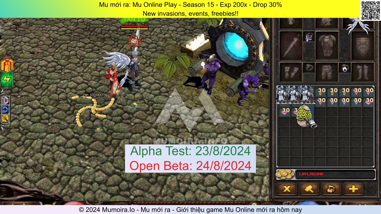 Mu mới ra, Mu Online Play, muonlineplay.com, Mu Online, Mu SS15 mới ra, Mu Test tháng 8 2024, New invasions, events, freebies!!, Season 15