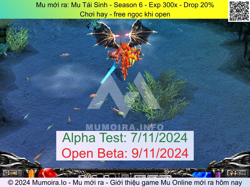 Mu mới ra, Mu Tái Sinh, mutaisinh.net, Mu Online, Mu SS6 mới ra, Mu Test tháng 11 2024, Chơi hay - free ngọc khi open, Season 6