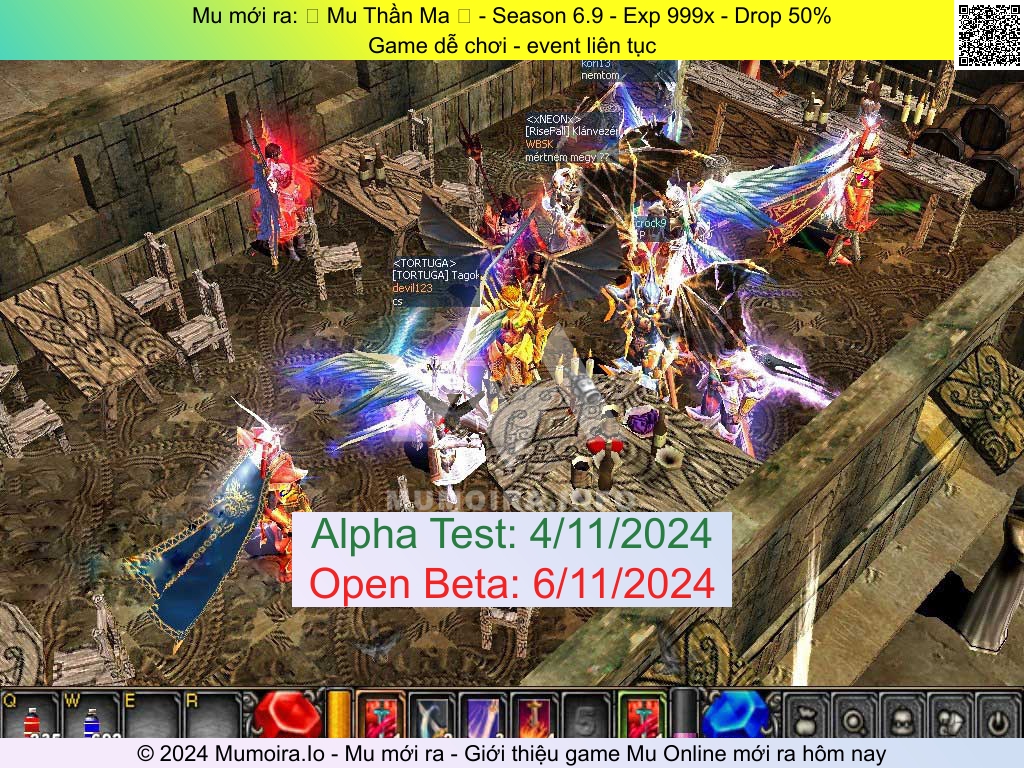 Mu mới ra, Mu Thần Ma, muthanma.top, Mu Online, Mu SS6 mới ra, Mu Test tháng 11 2024, Game dễ chơi - event liên tục, Season 6.9