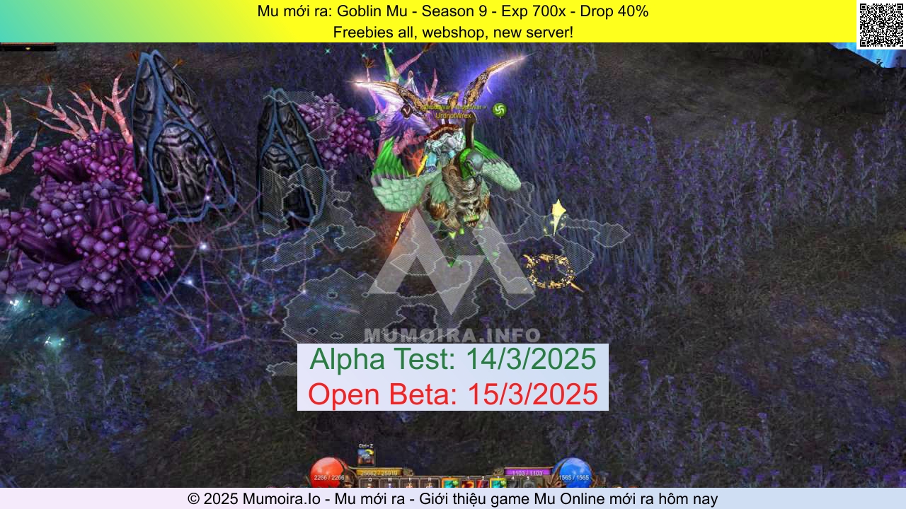 Mu mới ra, Goblin Mu, goblinmu.com, Mu Online, Mu SS9 mới ra, Mu Test tháng 3 2025, Freebies all, webshop, new server!, Season 9