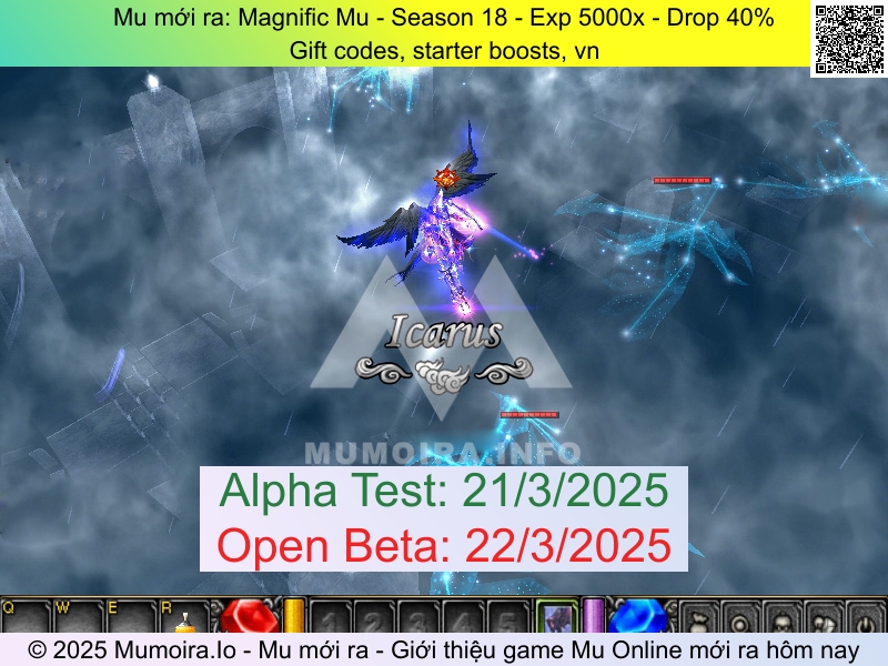 Mu mới ra, Magnific Mu, magnificmu.com, Mu Online, Mu SS18 mới ra, Mu Test tháng 3 2025, Gift codes, starter boosts, vn, Season 18