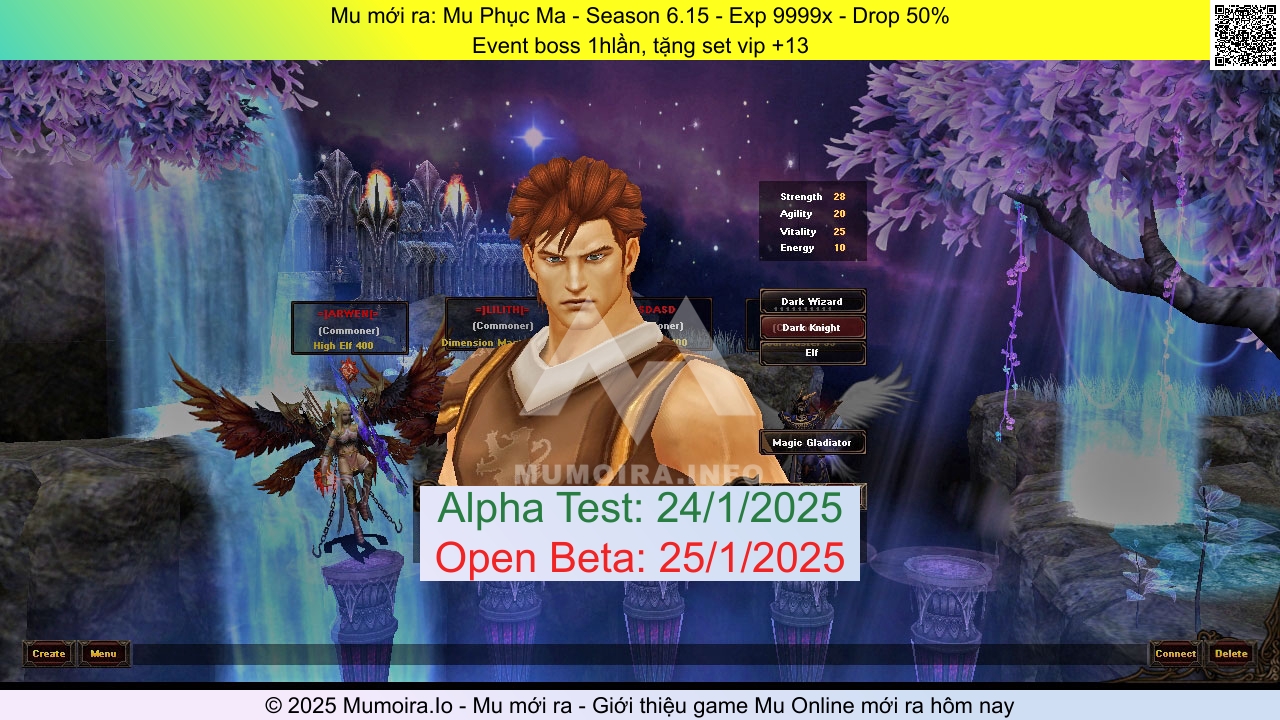 Mu mới ra, Mu Phục Ma, mu-phucma.info, Mu Online, Mu SS6 mới ra, Mu Test tháng 1 2025, Event boss 1hlần, tặng set vip +13, Season 6.15