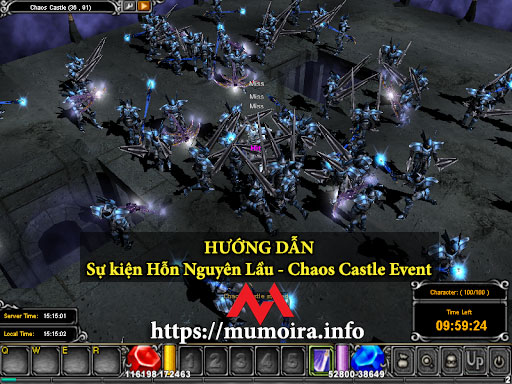 Hướng dẫn sự kiện Hỗn Nguyên Lầu (Chaos Castle) game Mu Online