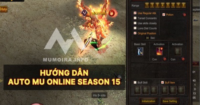 Hướng dẫn Auto Mu Online Season 15 - Mumoira.info