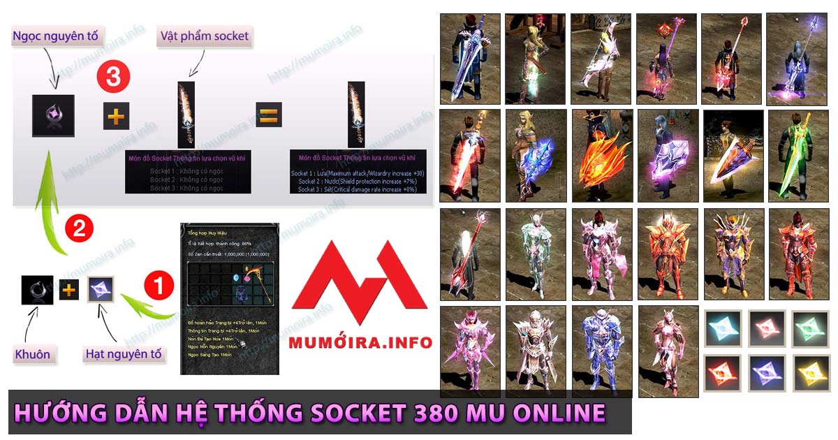 Hướng dẫn hệ thống Socket trong game Mu Online