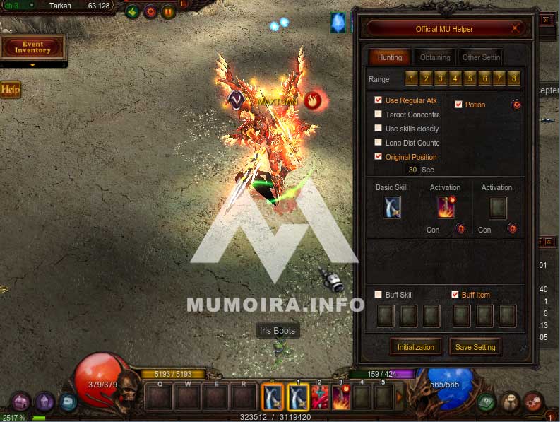 Hệ thống auto trong game Mu Online Season 15